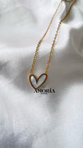 Collier Pearl heart